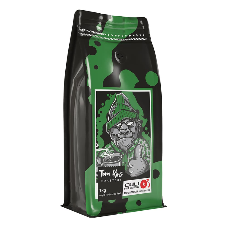 قهوه روبوستا ۷۰% کولی سبز تام کینز