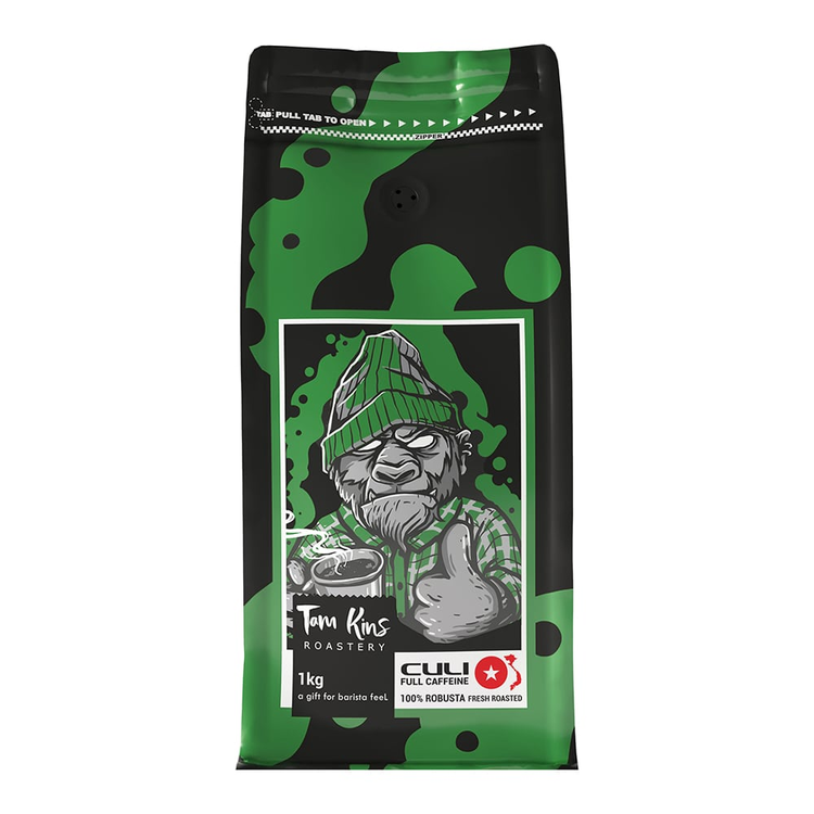 قهوه روبوستا ۷۰% کولی سبز تام کینز
