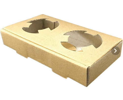 جا لیوانی مقوایی 2 تایی بسته ۱۰۰ عددی